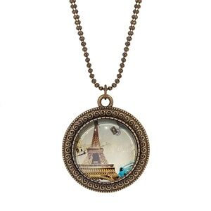 NWT Handmade One-of-a-Kind Eiffel Tower Pendant Necklace